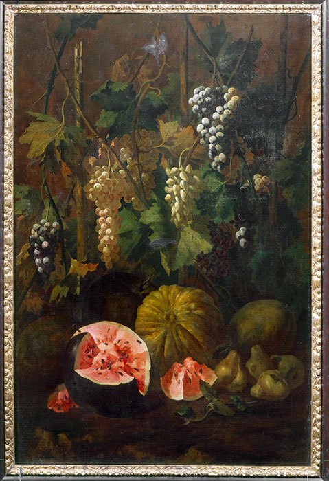 Anonimo — Cerquozzi Michelangelo - sec. XVII - Natura morta con frutta — insieme